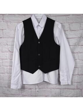 YuanLu Boys' Size 14 Formal Vest and Shirt Set